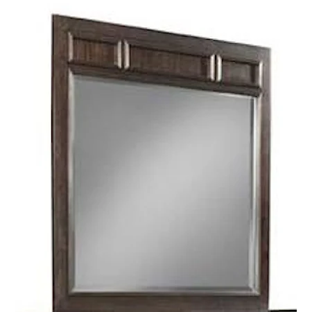 Dresser Mirror and Wood Frame with Raised Panel Detail